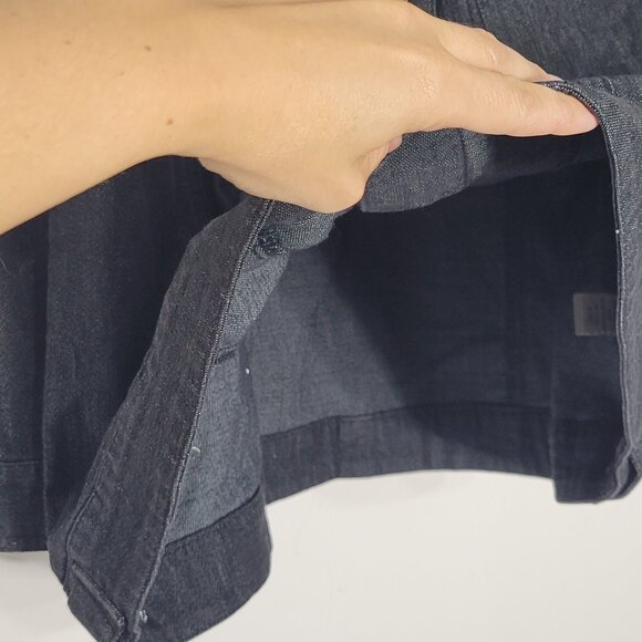 Penningtons Women's Black Jean Jacket Cotton Blend Pockets Denim Plus Size X - Picture 4 of 12